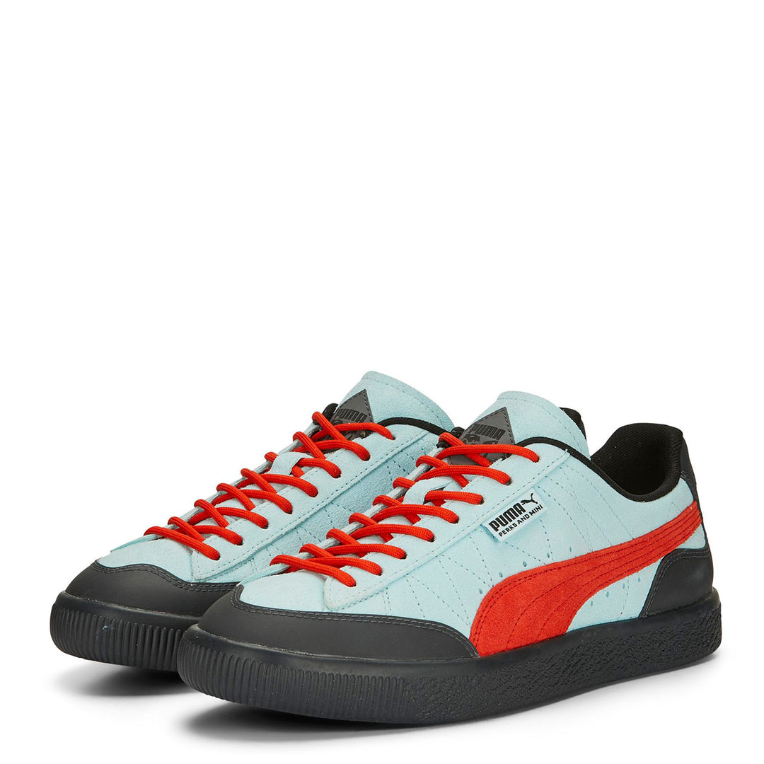 Puma Clyde Rubber PAM Trainer Light Aqua Warm Earth Parasol Store