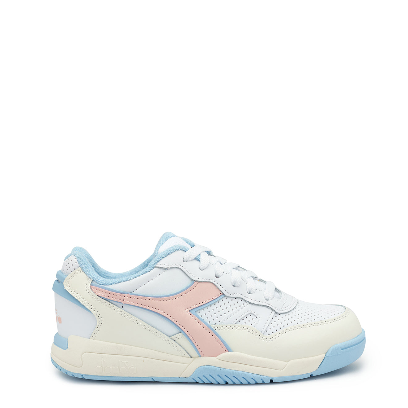 Diadora Womens Winner Trainer White / Peach Whip Diadora