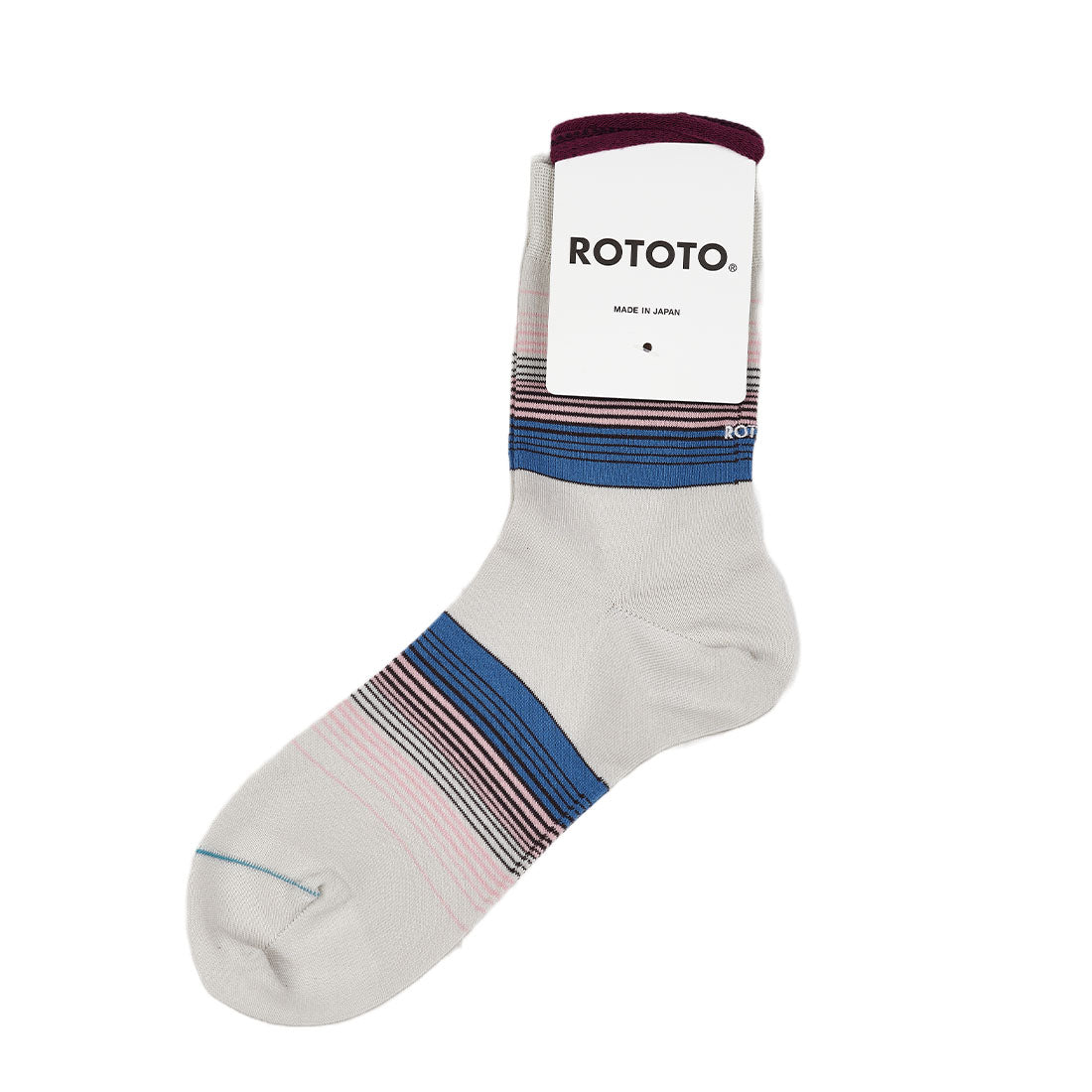 Rototo Four Stripe Light Gray RoToTo