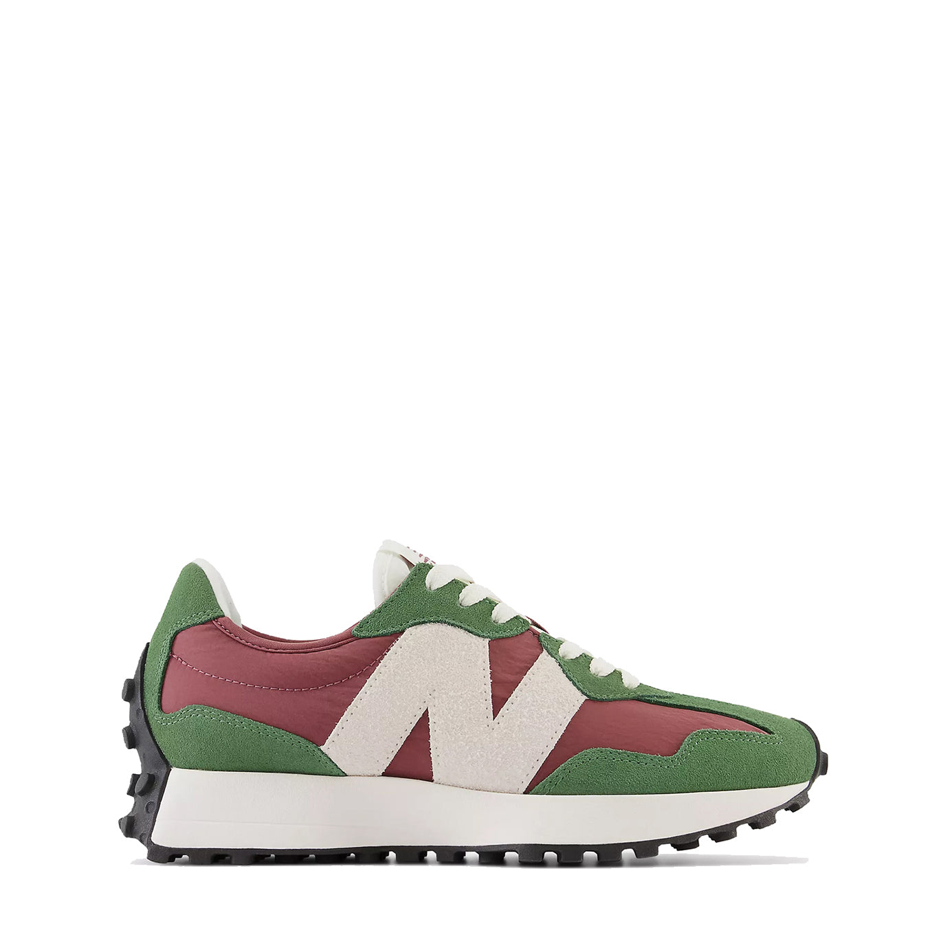 New Balance Womens 327 Trainers Nori / Washed Burgundy