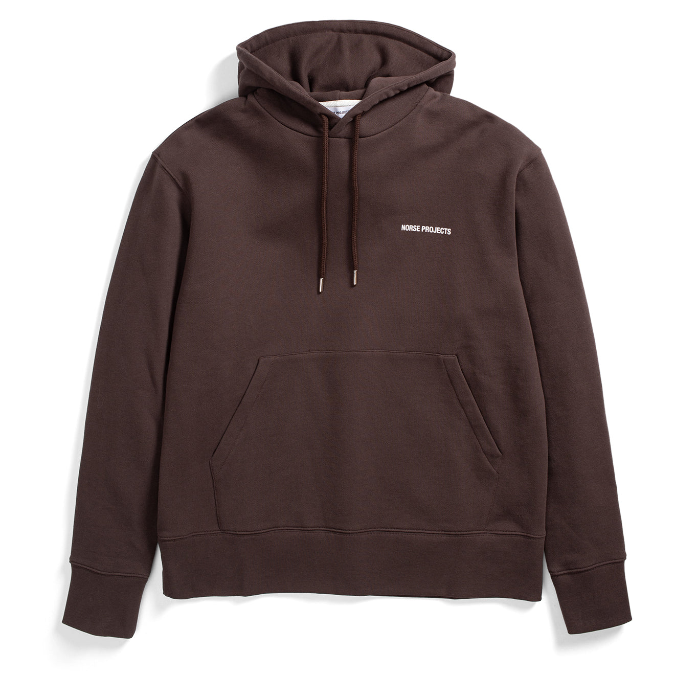 ​Norse Projects Arne Logo Hoodie Heathland Brown