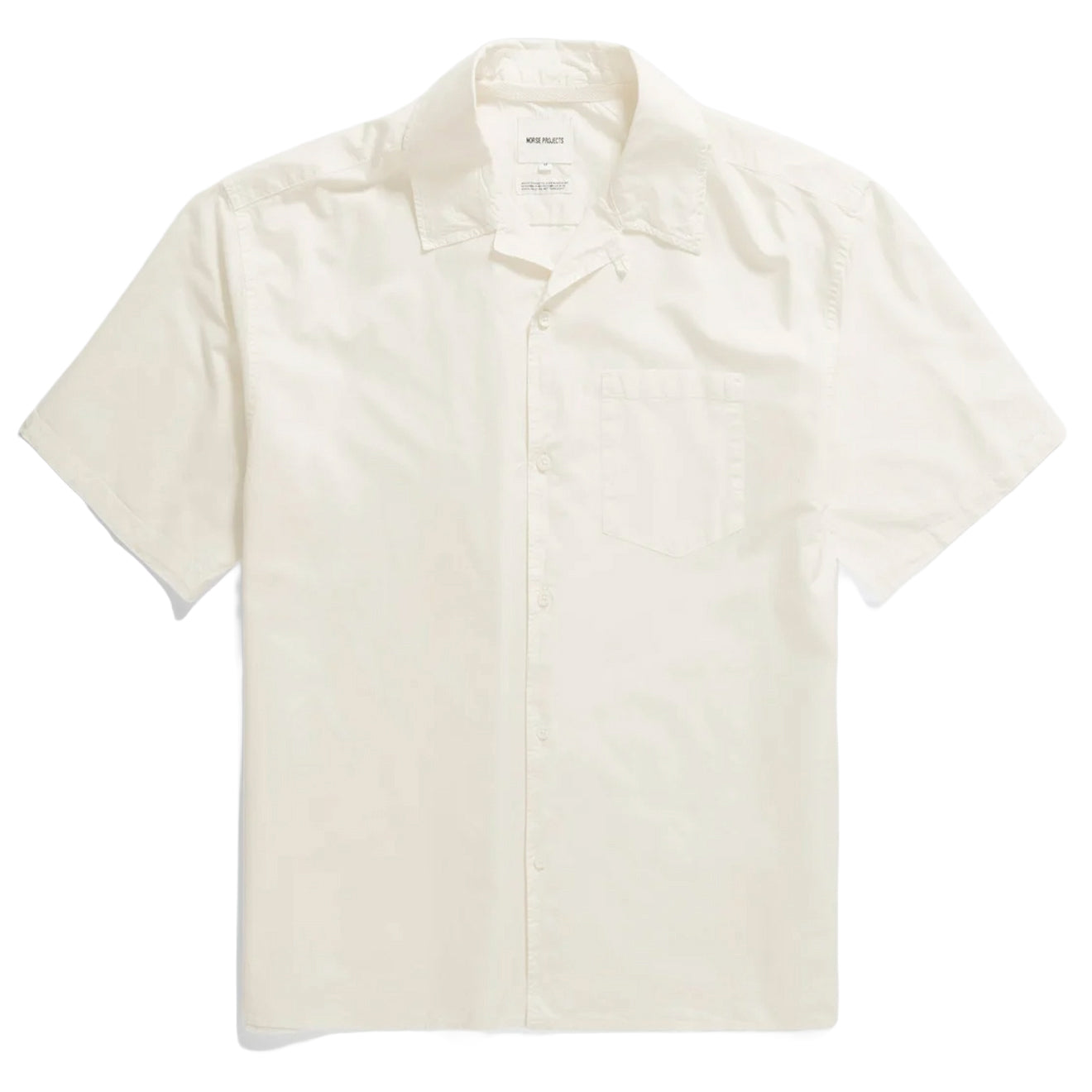 Norse Projects Carsten Tencel SS Shirt Enamel White - Parasol Store