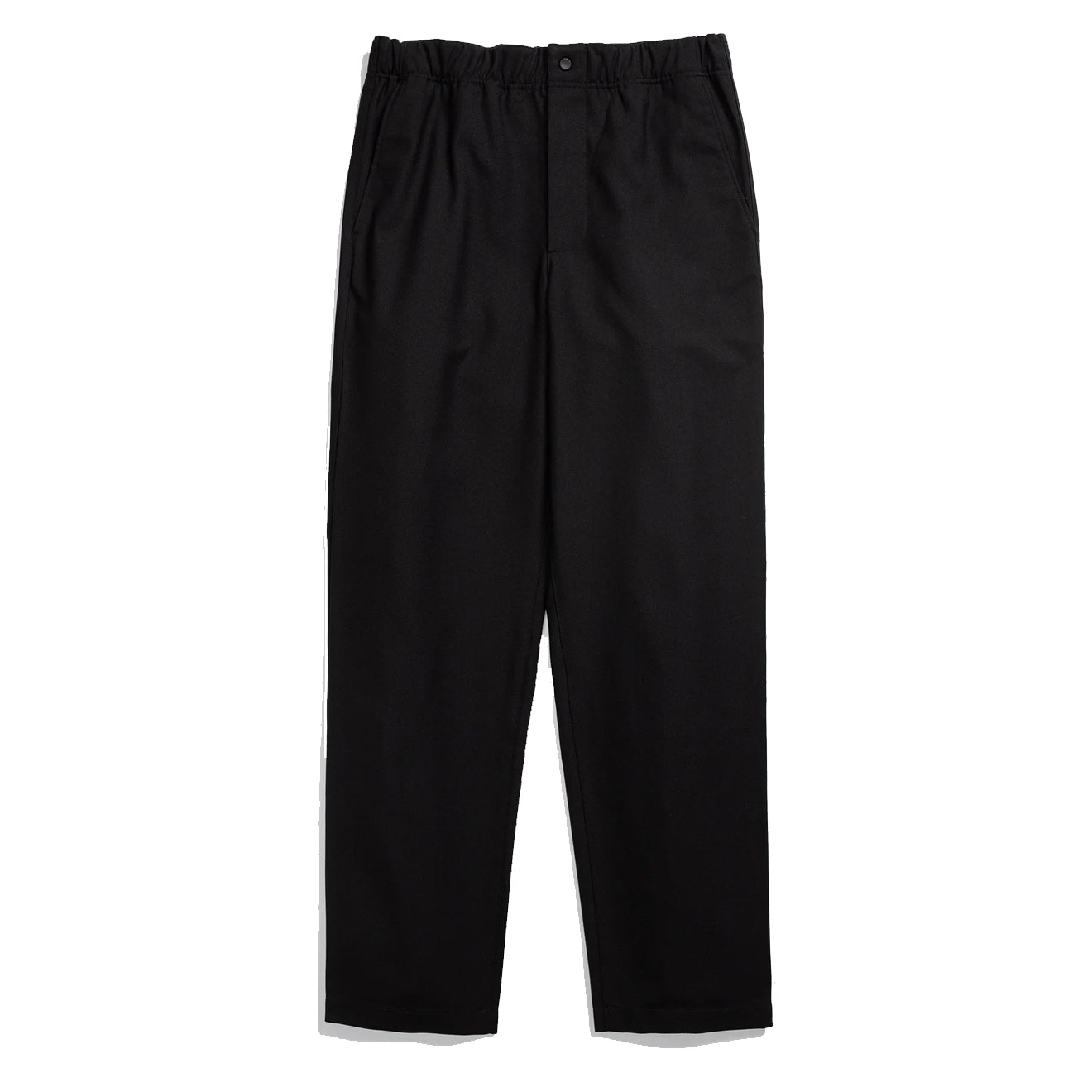 Norse Projects Ezra Relaxed Cotton Wool Twill Trouser Black - Parasol Store