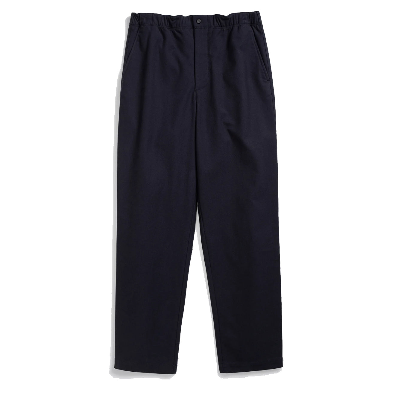 Norse Projects Ezra Relaxed Cotton Wool Twill Trouser Dark Navy - Parasol Store