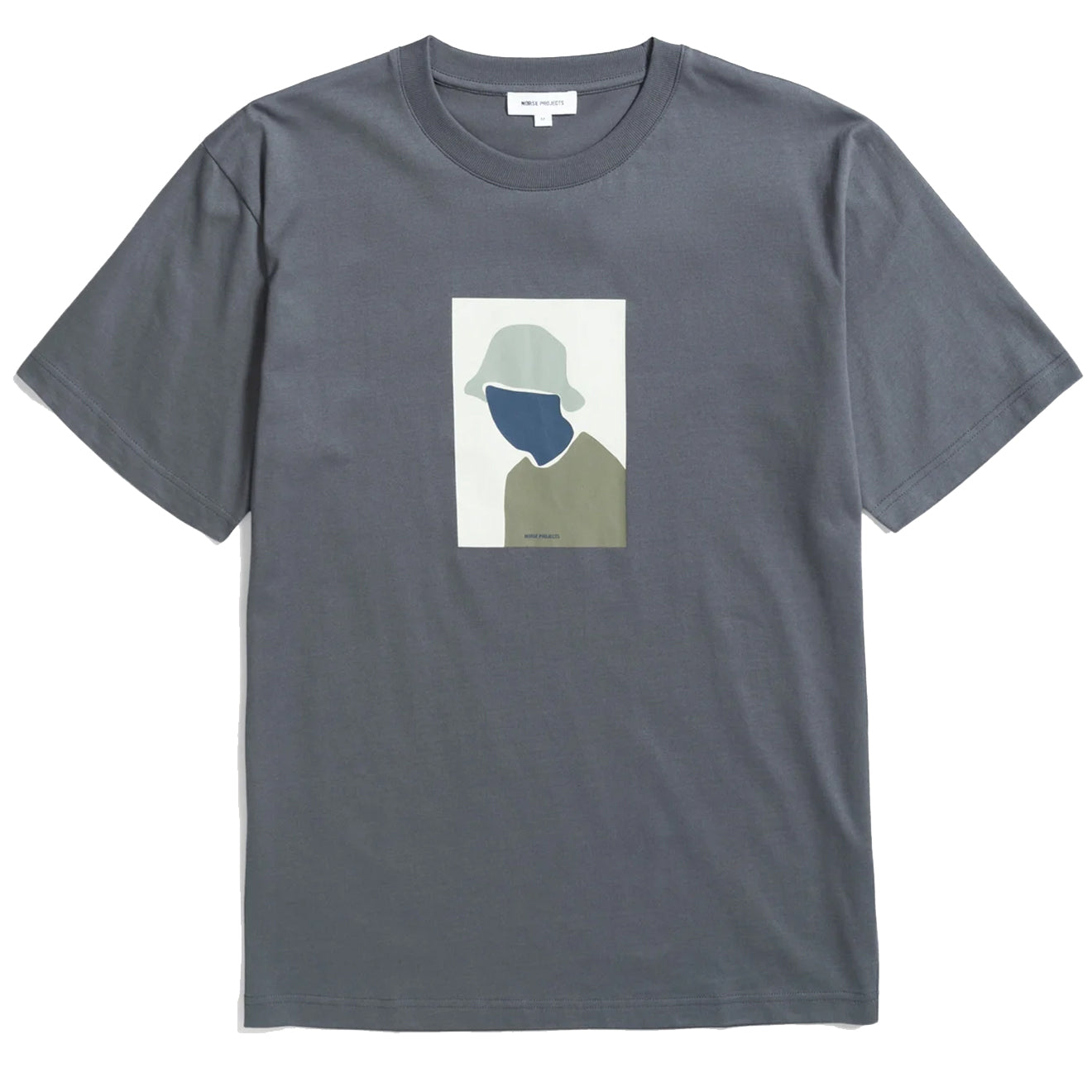 Norse Projects Johannes Organic Bucket Hat Print T-shirt Magnet Grey - Parasol Store