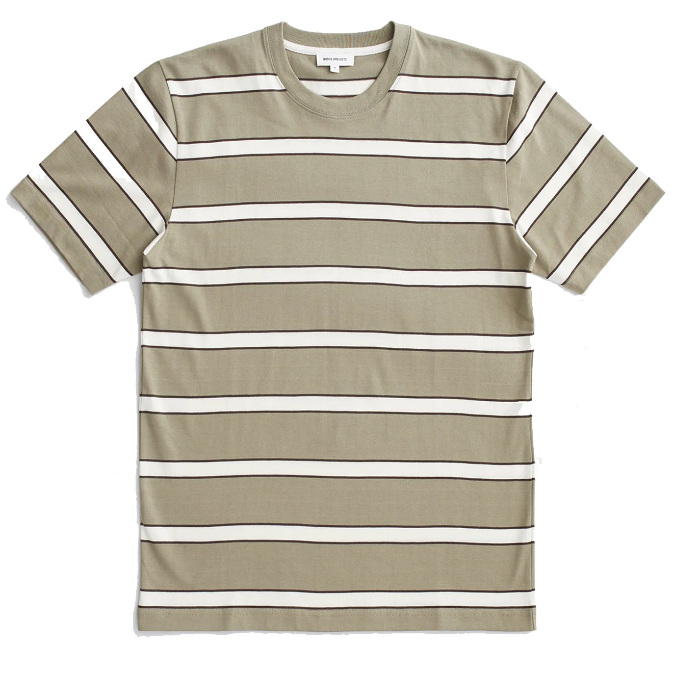 Norse Projects Johannes Organic Multicolour Stripe T-shirt Clay - Parasol Store