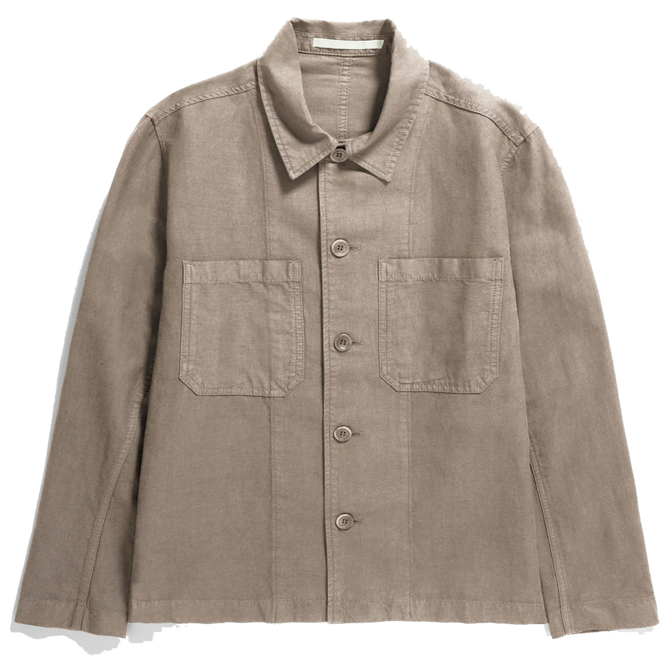 Norse Projects Tyge Cotton Linen Overshirt Clay - Parasol Store