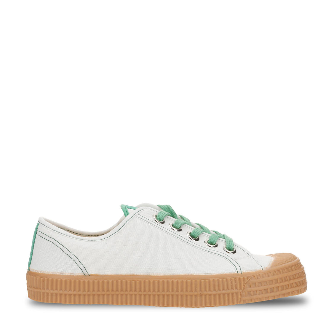 Novesta Star Master Contrast Stitch Trainer White Green Transparent - Parasol Store