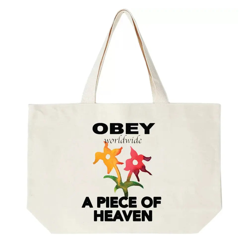 Obey A Piece of Heaven Tote Bag Cream Obey