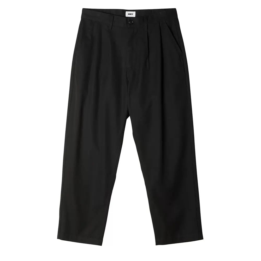 Obey Fubar Pleated Pant Black Obey