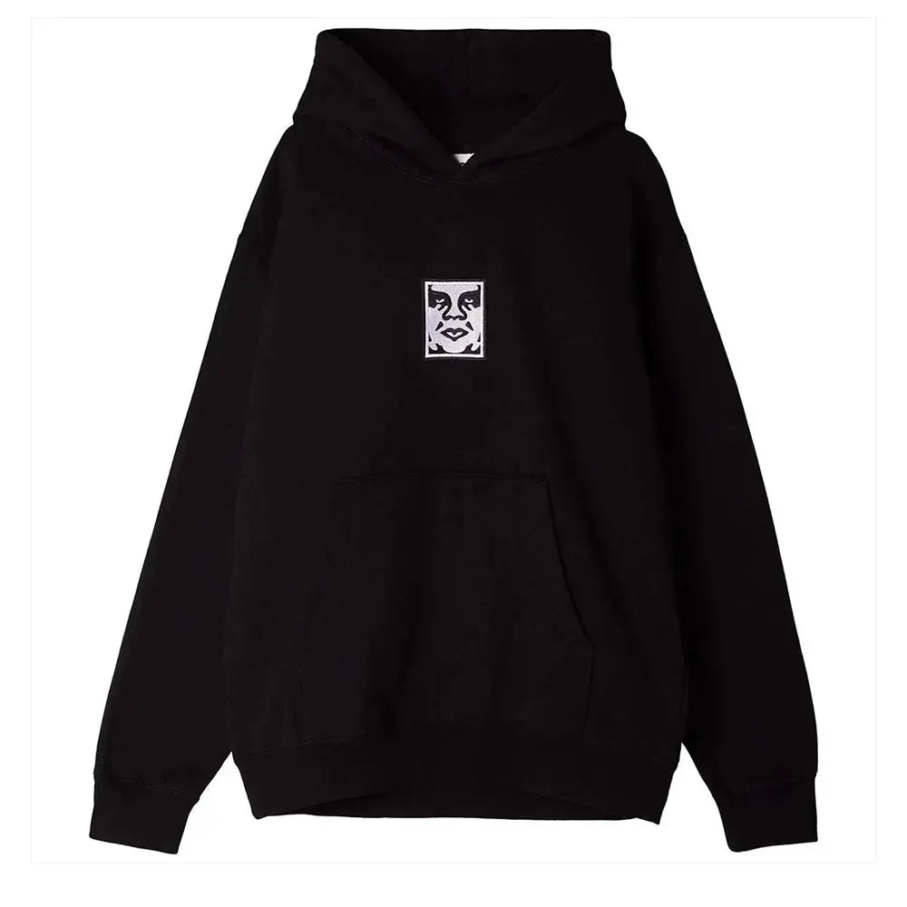 Obey Icon Extra Heavy Hood II Black Obey