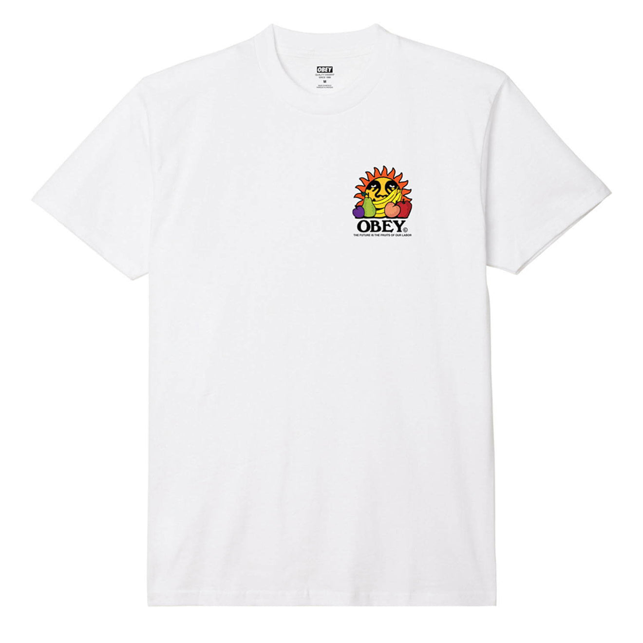 Obey The Future Is The Fruits Of Our Labour Tee White - Parasol Store