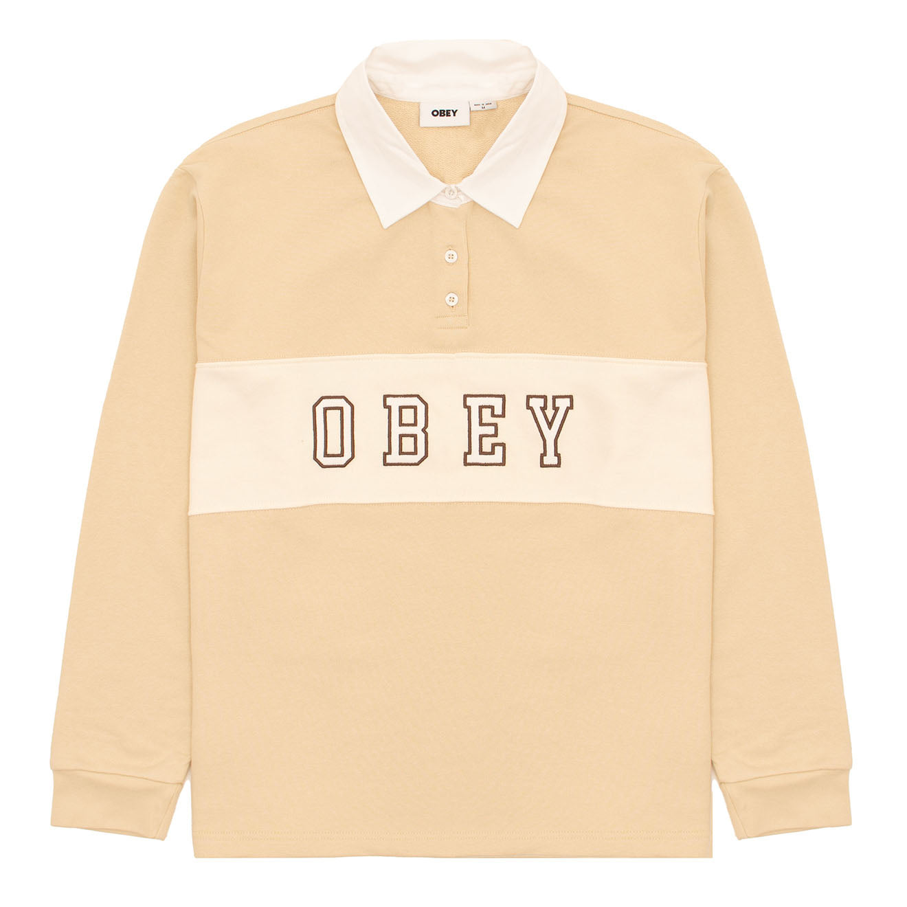 Obey Womens Rosewood Rugby Oyster Grey - Parasol Store