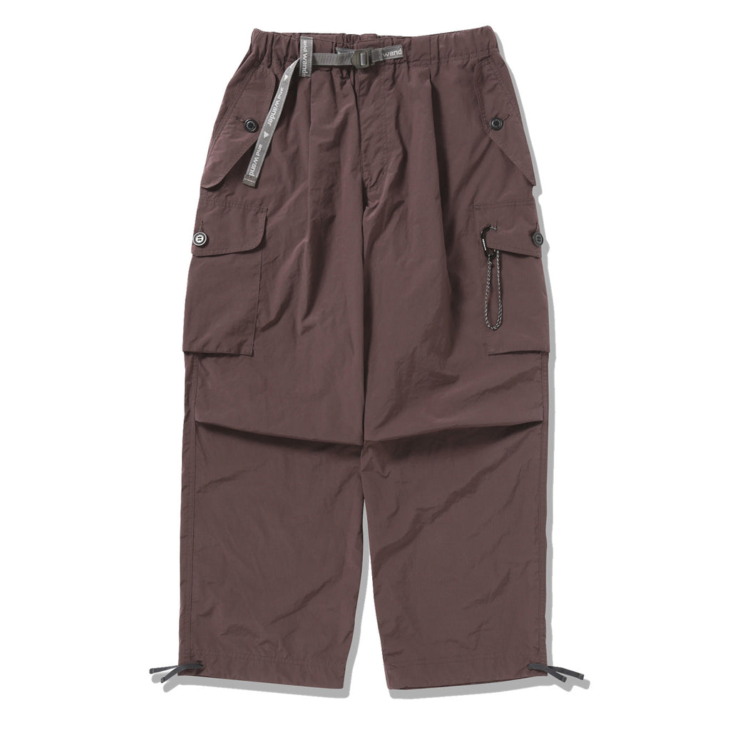 And Wander Womens Oversized Cargo Pants Brown
