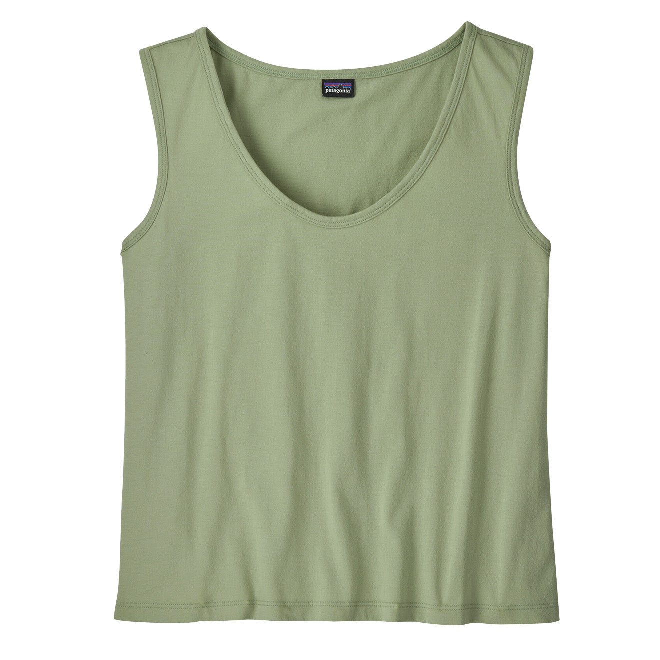 Patagonia Womens Regenerative Organic Certified Cotton Tank Salvia Green Patagonia