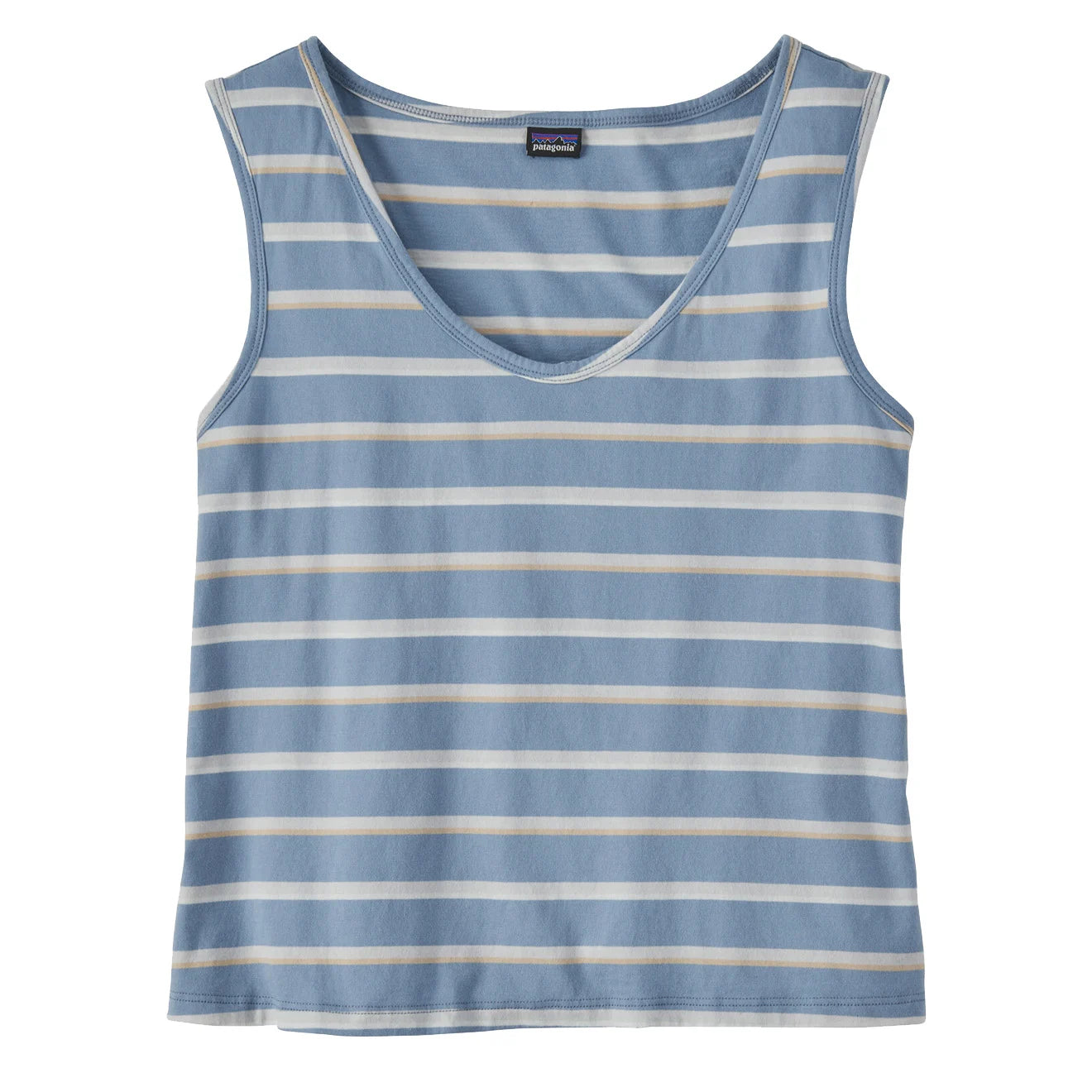 Patagonia Womens Regenerative Organic Certified Cotton Tank Sunset Stripe / Light Plume Grey Patagonia