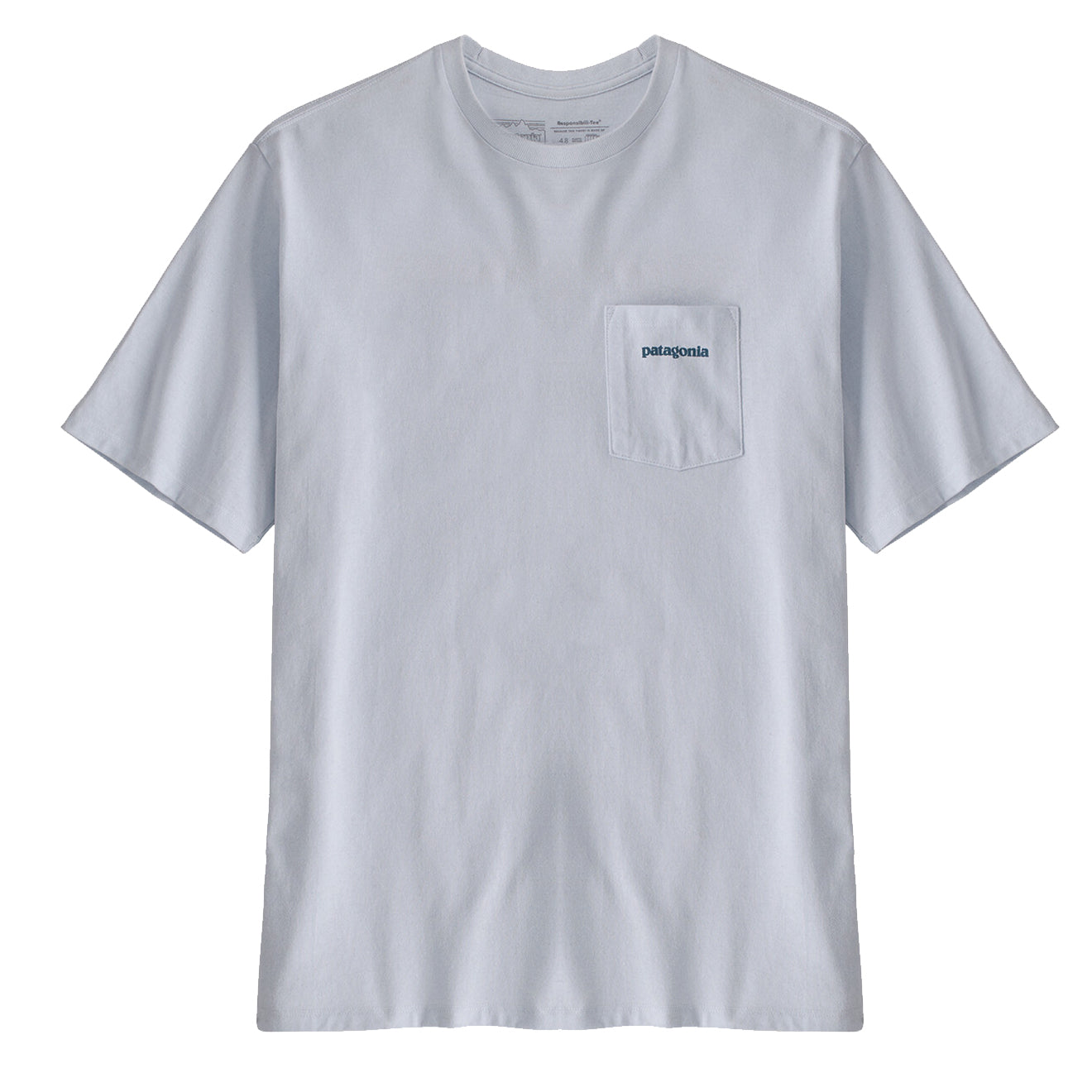 Patagonia Boardshort Logo Pocket Responsibili-Tee White - Parasol Store