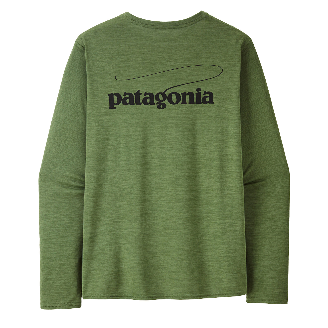 Patagonia L/S Cap Cool Daily Graphic Shirt - Waters Casting Logo / Terrain Green X-Dye - Parasol Store