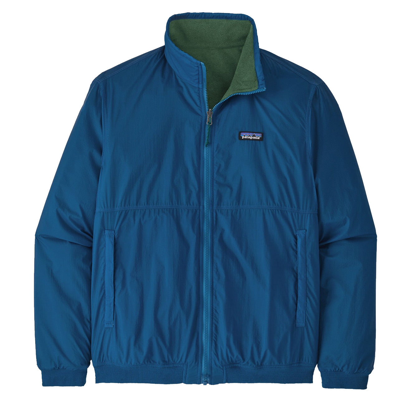 Patagonia Reversible Shelled Microdini Fleece Jacket Endless Blue - Parasol Store