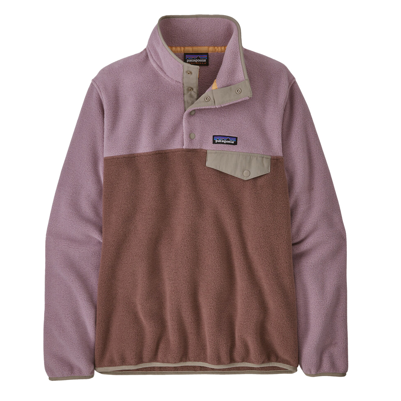 Patagonia Womens Lightweight Synch Snap-T Pullover Dulse Mauve - Parasol Store