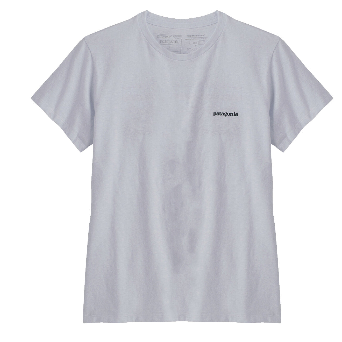 Patagonia Womens P-6 Logo Responsibili Tee White - Parasol Store