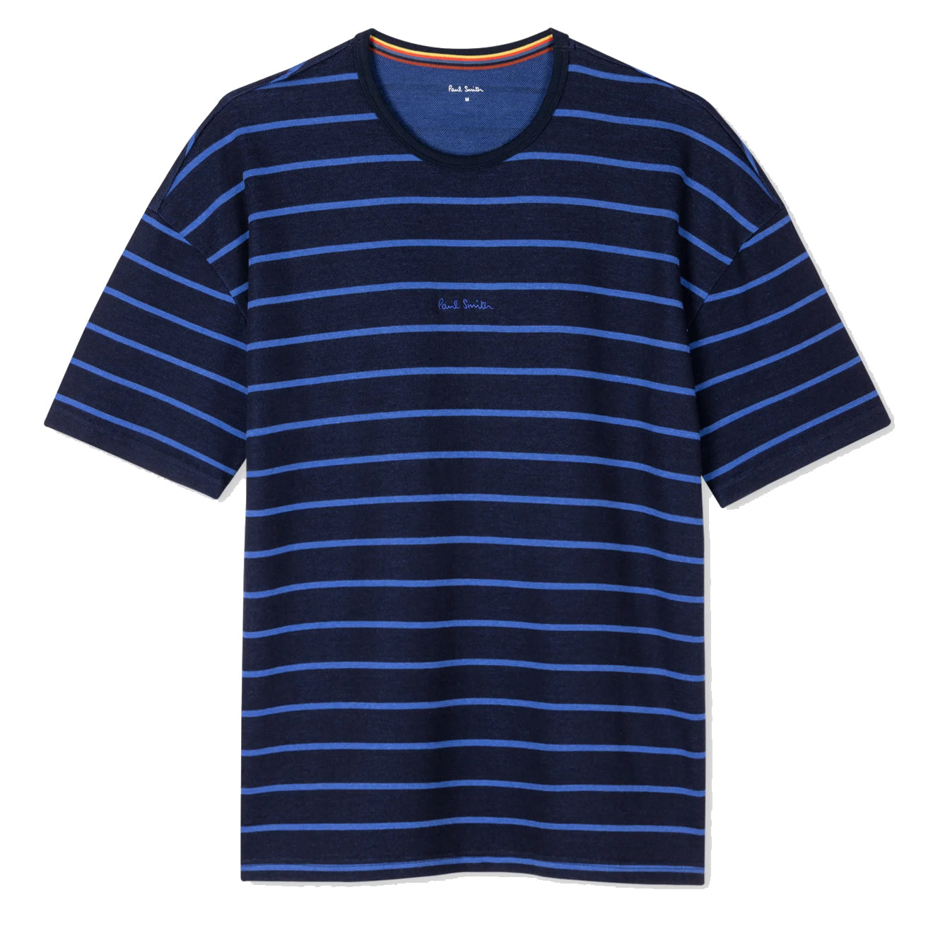 Paul Smith Cotton-Modal Stripe Lounge T-Shirt Navy - Parasol Store