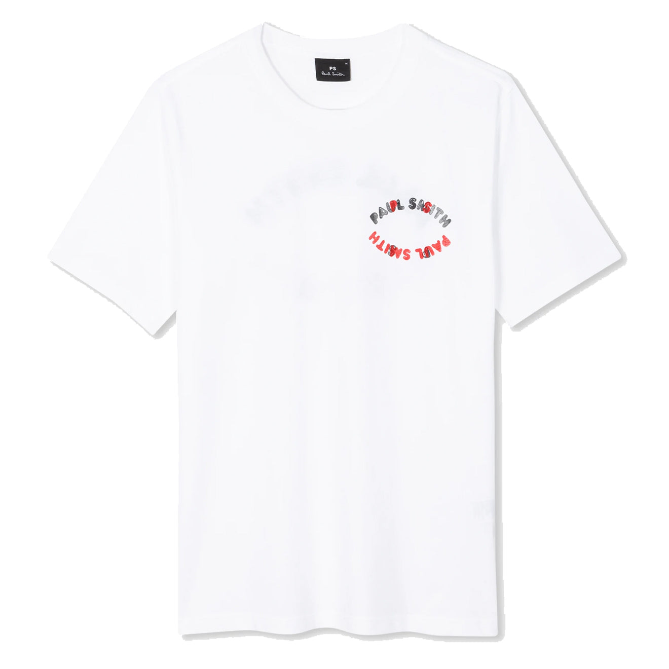 Paul Smith Cotton Happy Oval Print T-Shirt White - Parasol Store