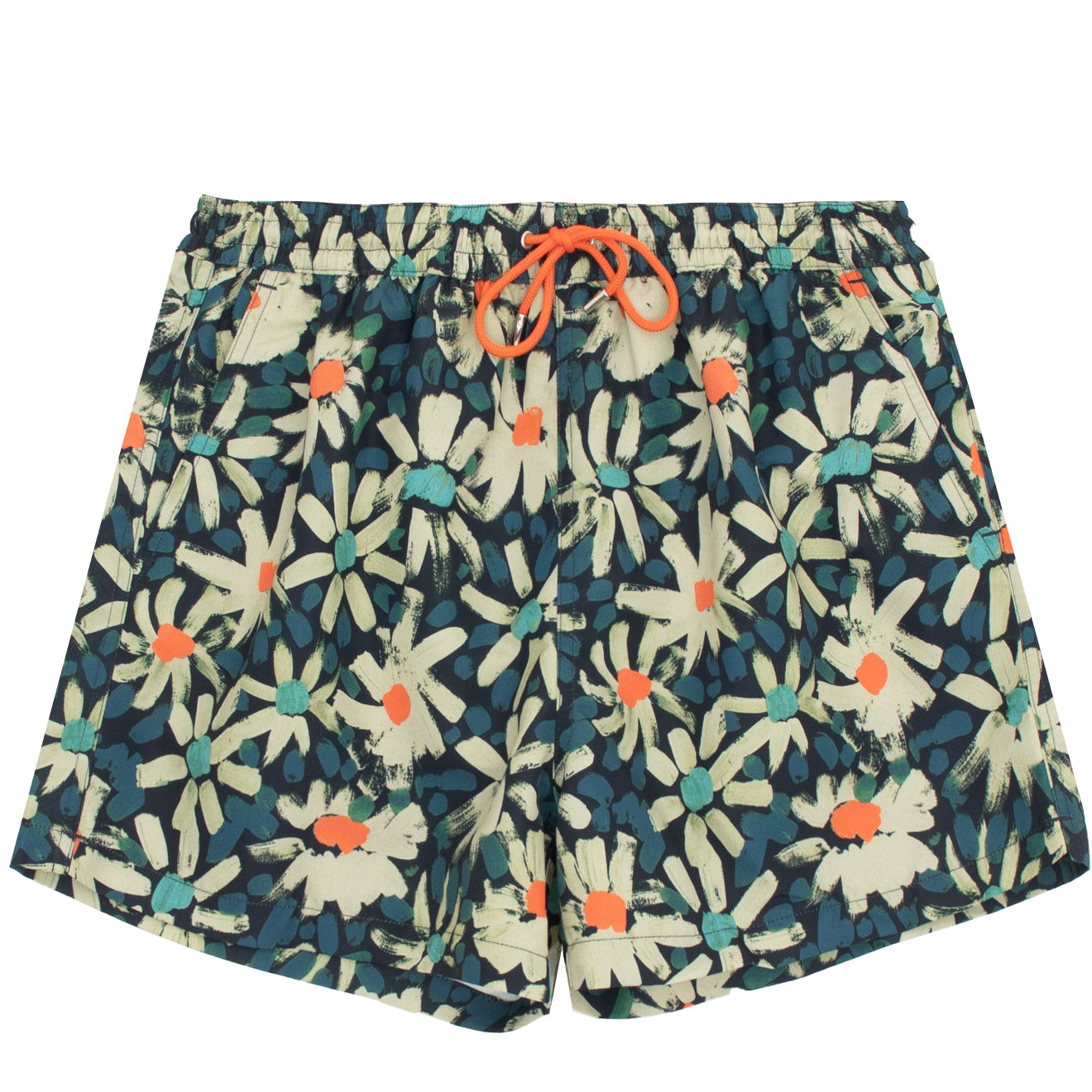 Paul Smith Daisy Print Swim Shorts Navy - Parasol Store