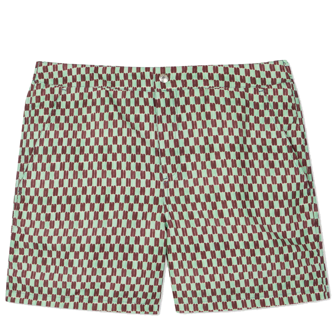 Paul Smith Geometric Print Swim Shorts Bottle Green - Parasol Store