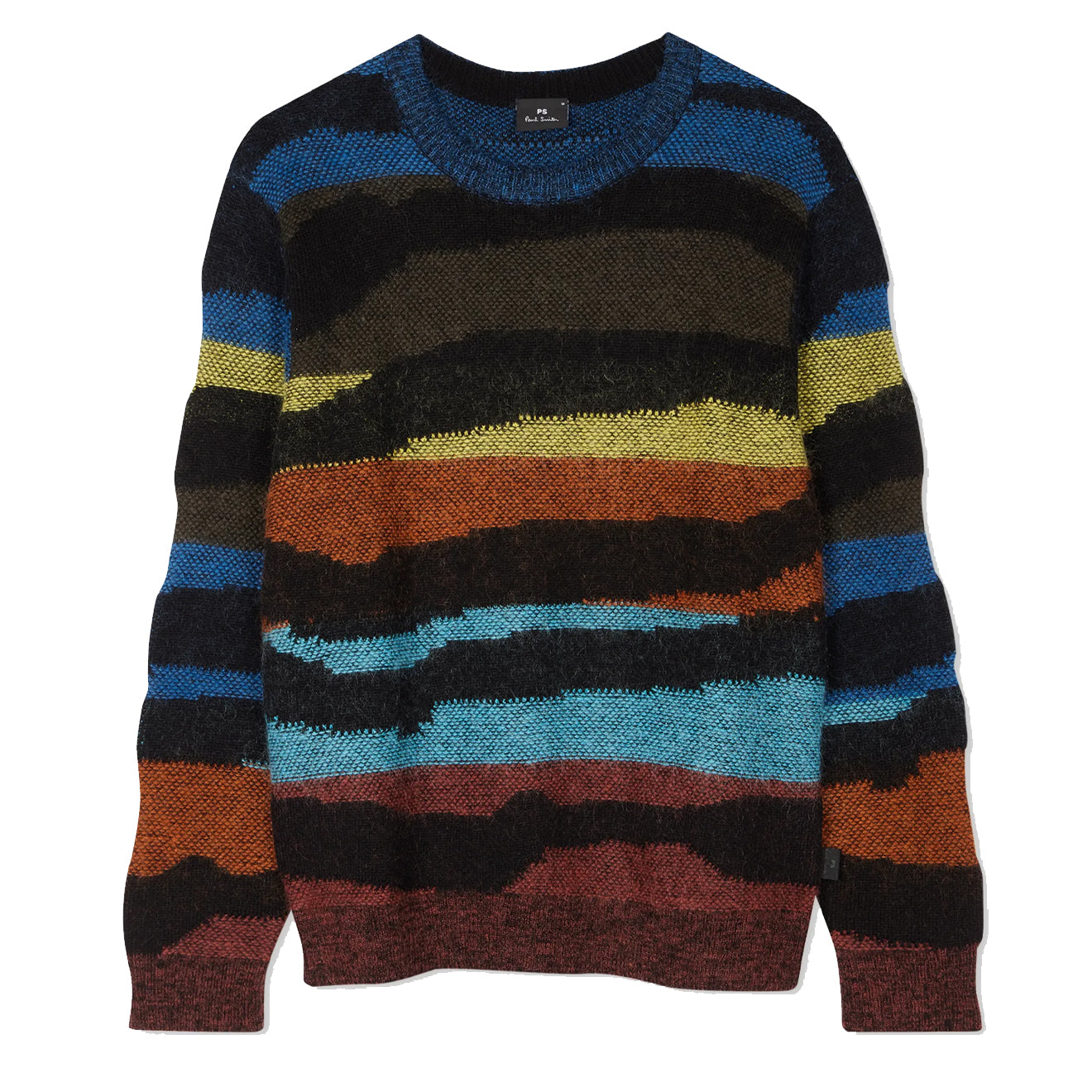 Paul Smith Multi-Wave Stripe Cotton-Mohair Sweater Multicolour - Parasol Store