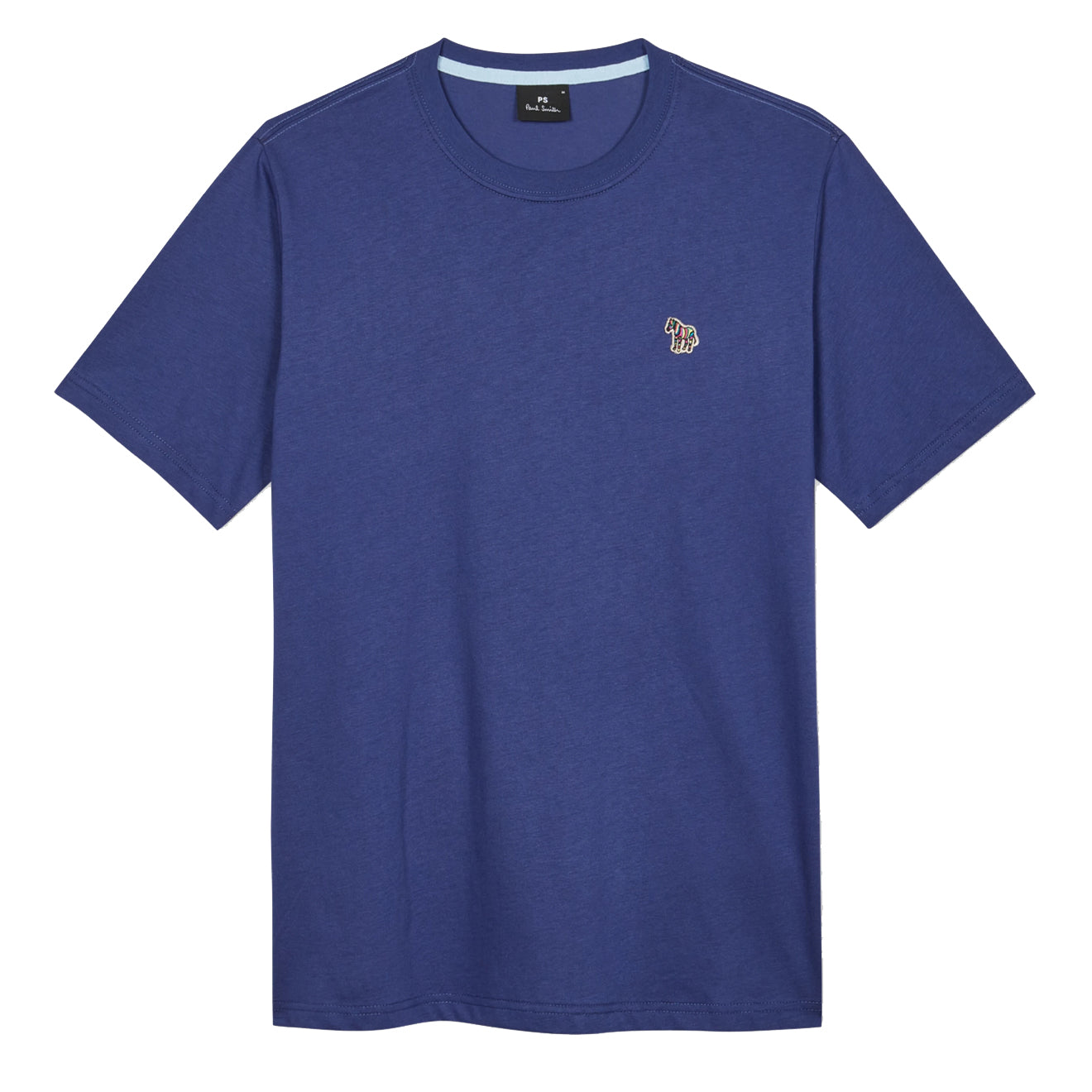 Paul Smith Organic Cotton Zebra Logo T-Shirt Indigo Blue - Parasol Store