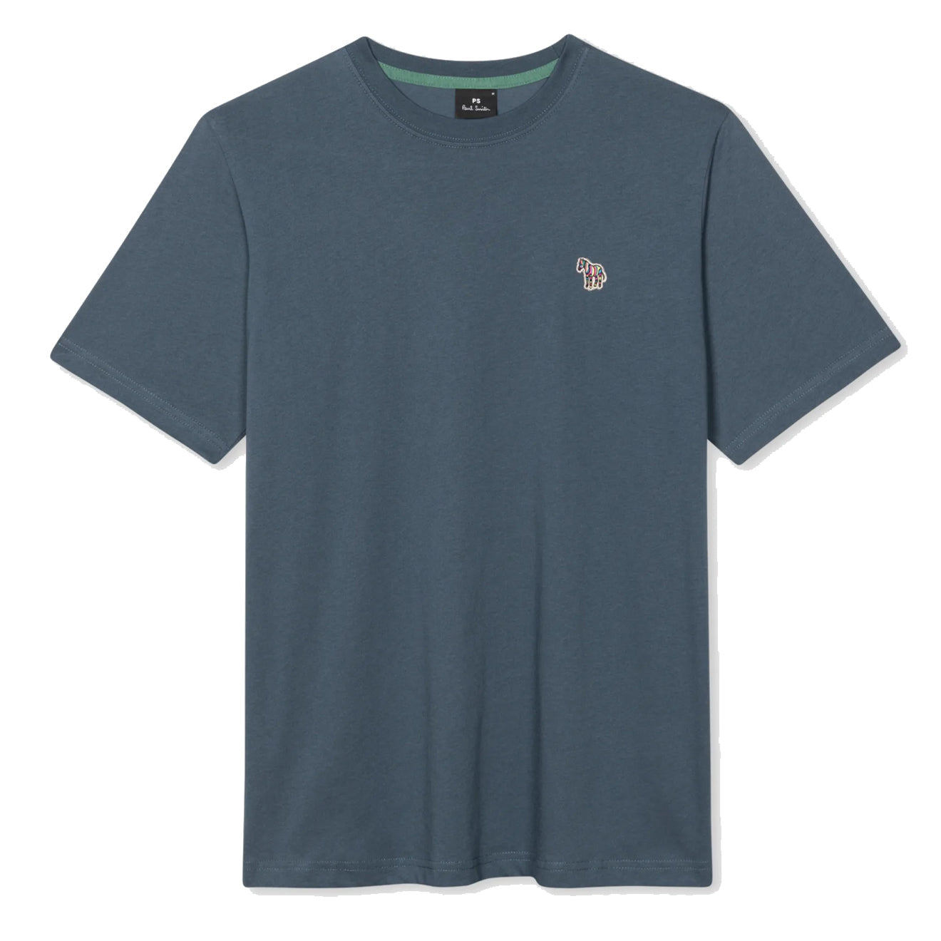 Paul Smith Organic Cotton Zebra Logo T-Shirt Ink Blue - Parasol Store