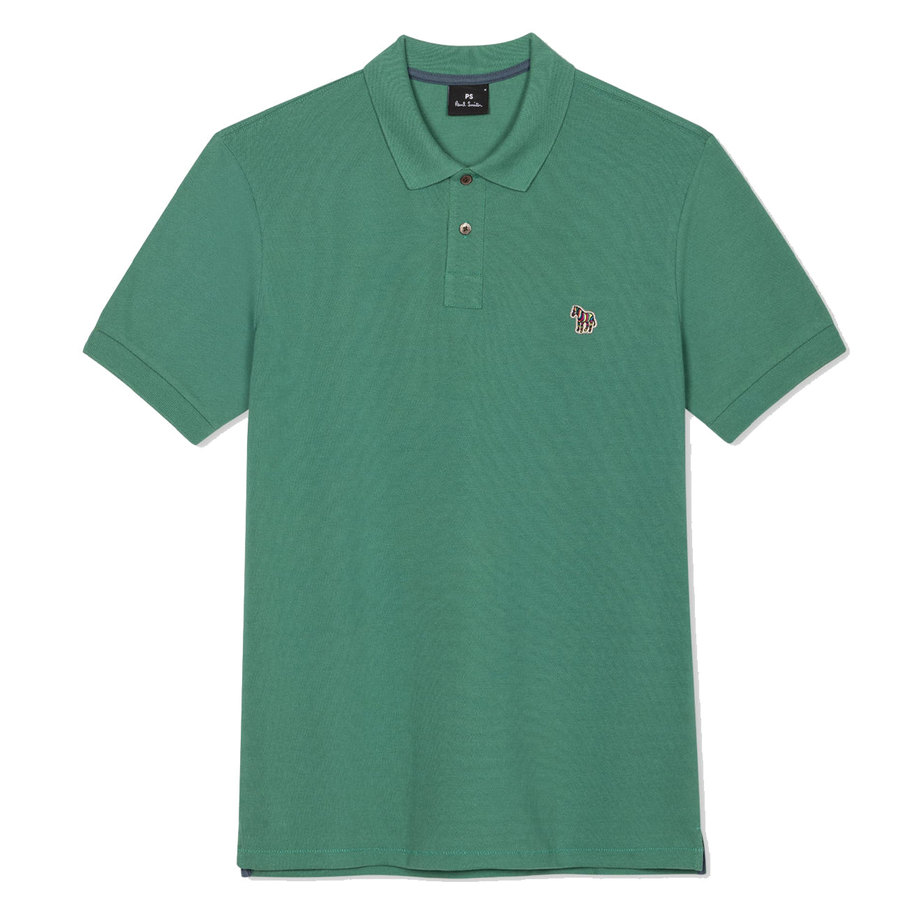 Paul Smith Organic Cotton Zebra Polo Shirt Green - Parasol Store