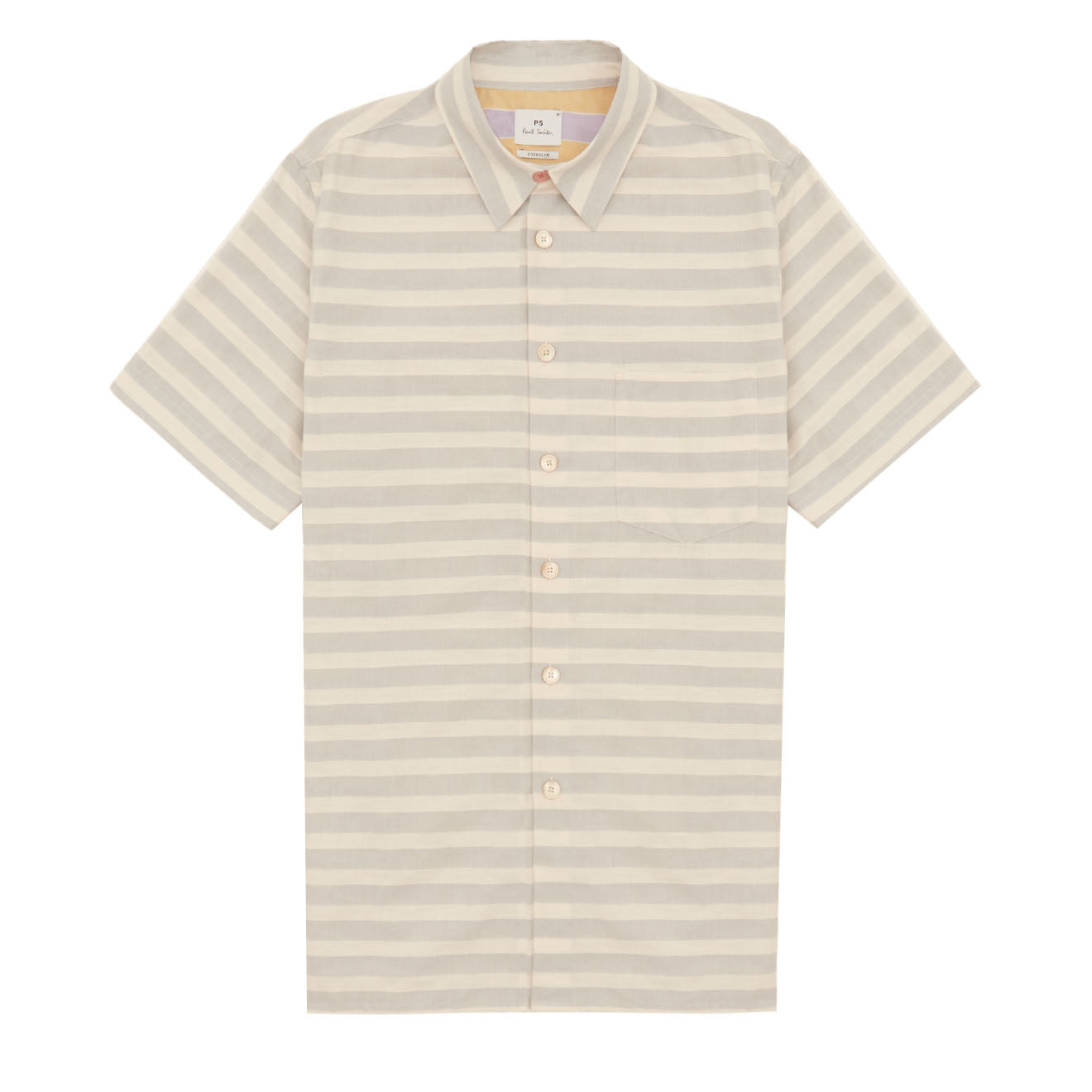 Paul Smith Stripe Cotton-Linen Shirt Light Blue - Parasol Store