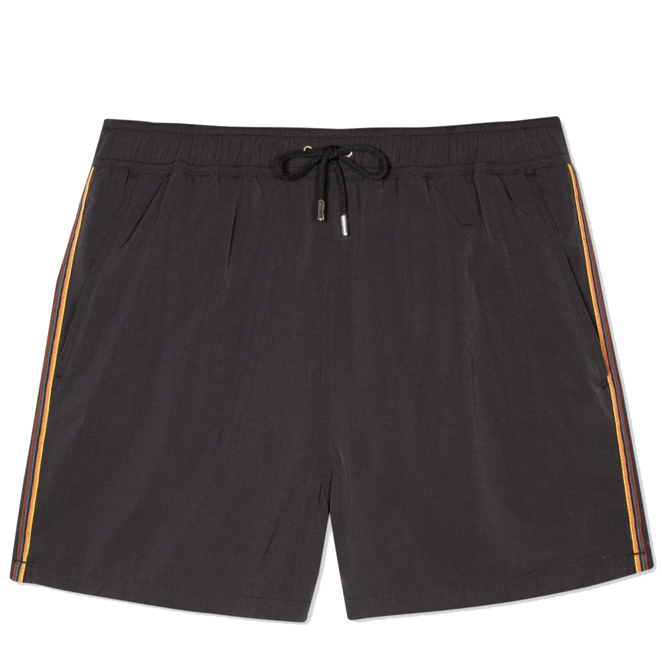 Paul Smith Swim Shorts With Artist Stripe Trim Black - Parasol Store