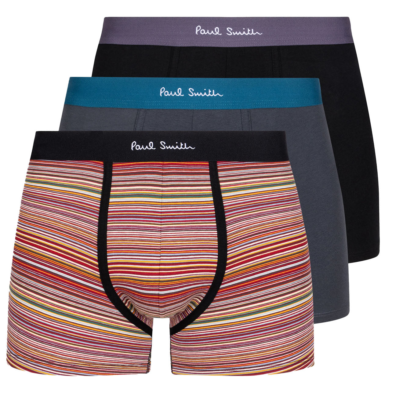 Paul Smith Trunk 3 Pack Signature Black Multicolour - Parasol Store