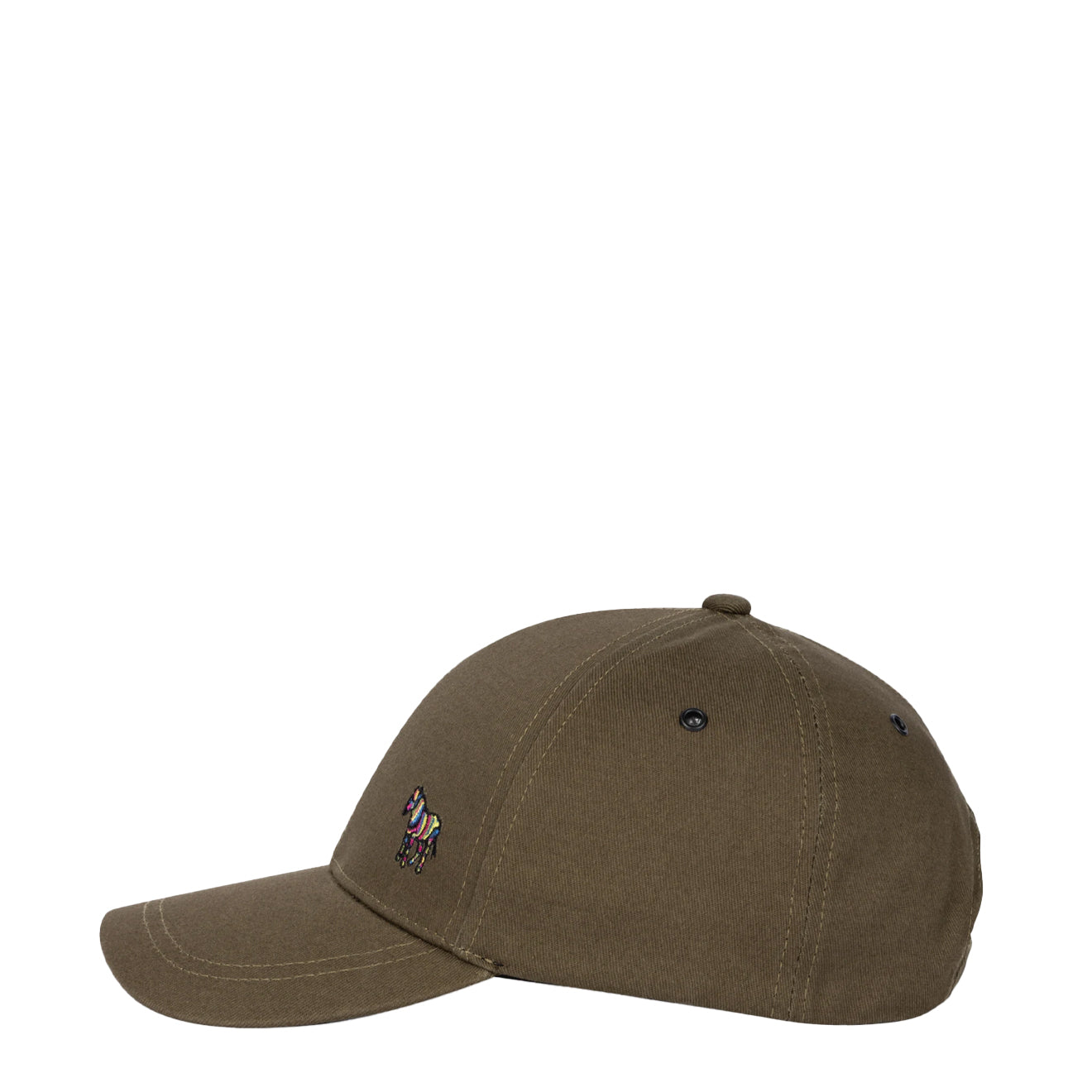 Paul Smith Zebra Logo Baseball Cap Olive Green - Parasol Store