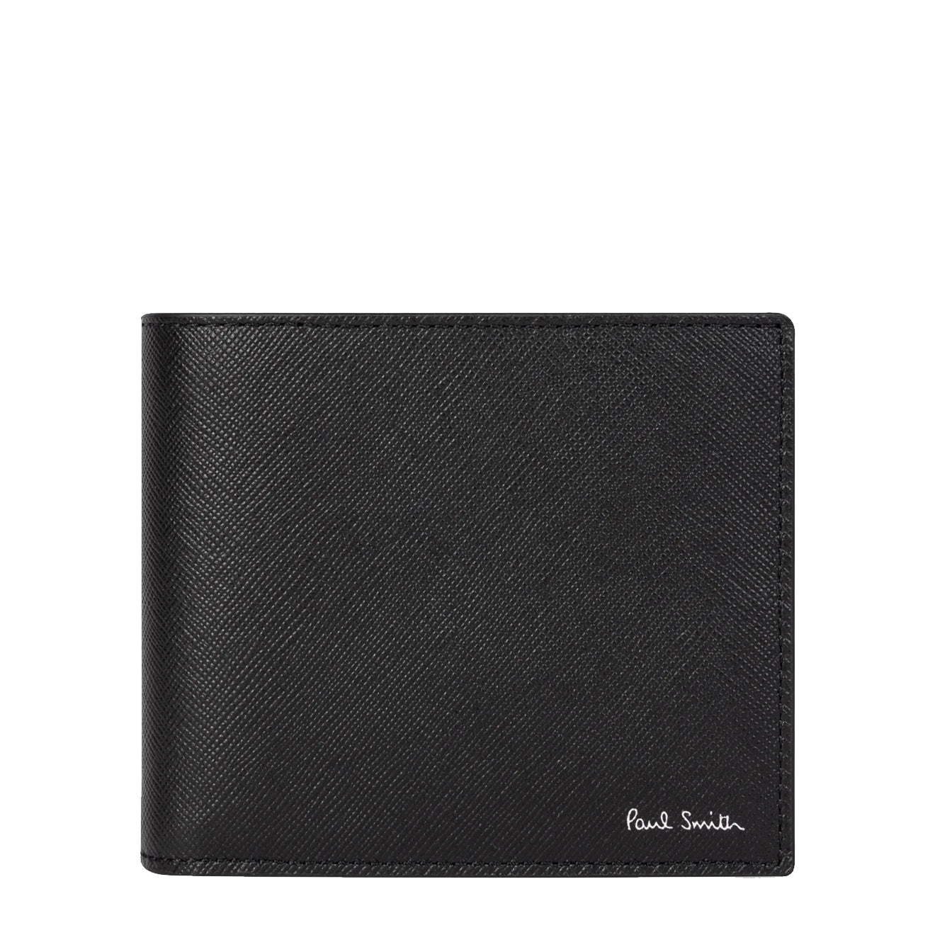 Paul Smith 'Signature Stripe Balloon' Interior Billfold Wallet Black - Parasol Store