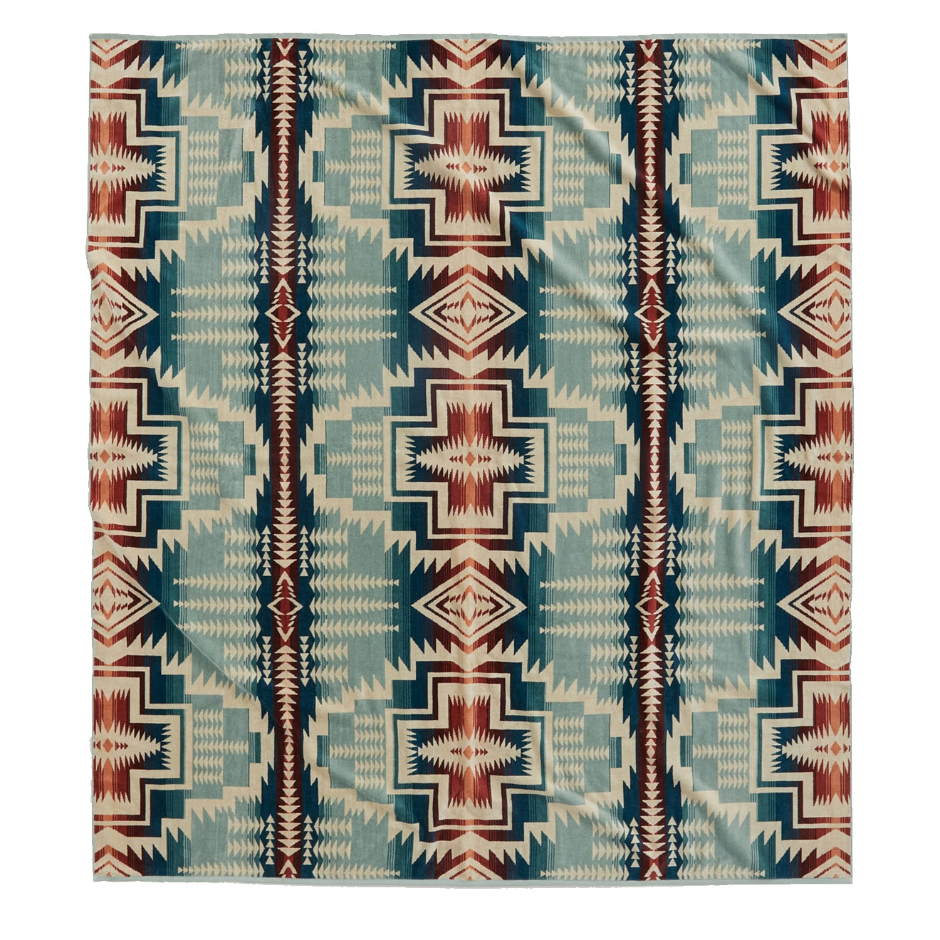 Pendleton Jacquard Towel For Two Silver Blue Harding Star - Parasol Store