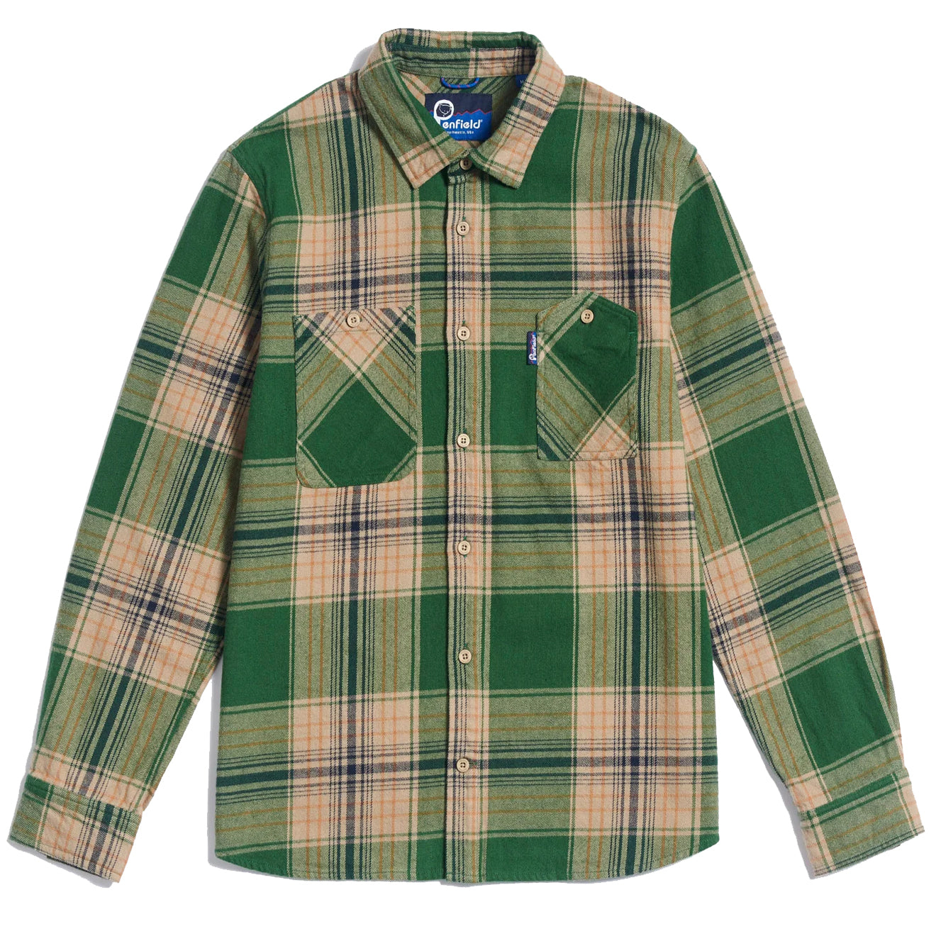 Penfield Brushed Check LS Overshirt Eden - Parasol Store