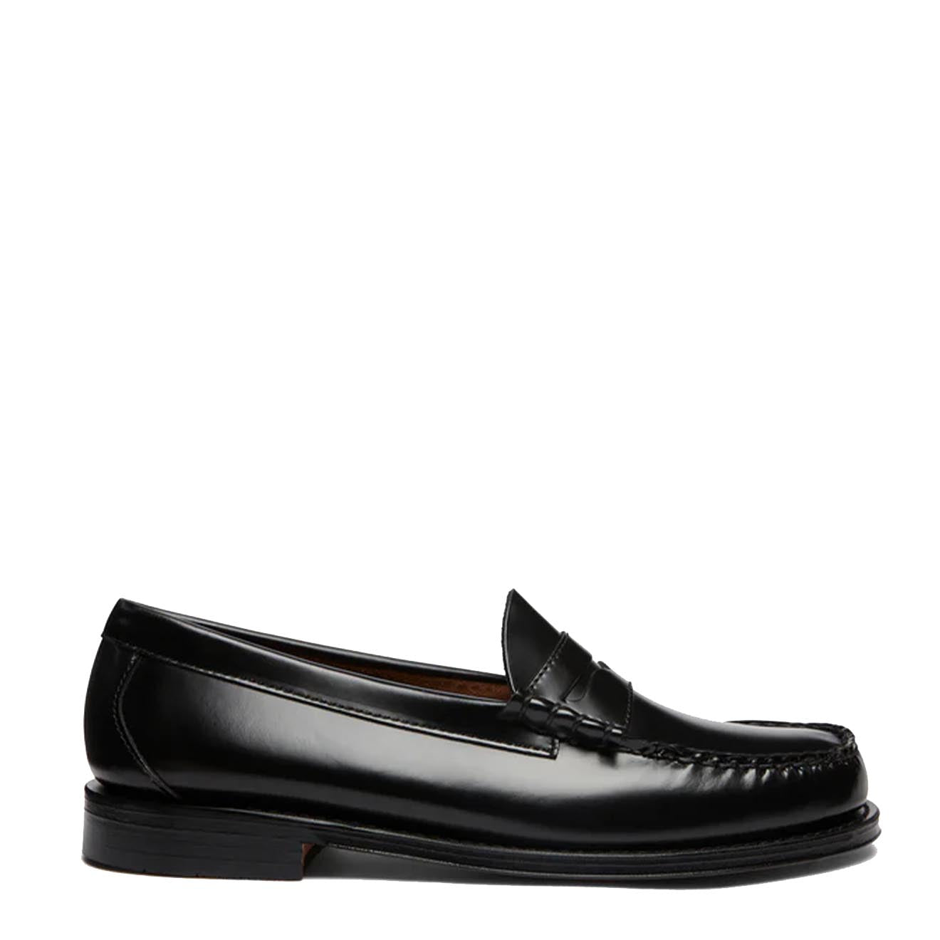 G.H.Bass Weejuns Larson Penny Loafers Black Leather - Parasol Store