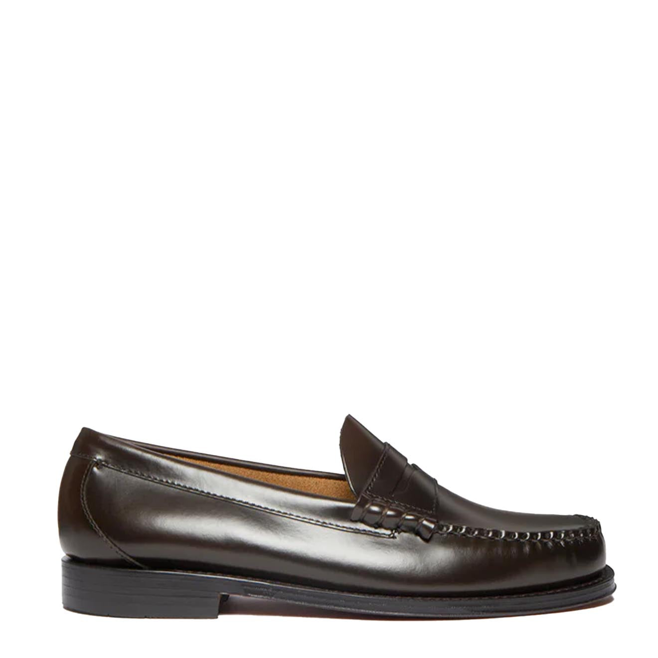 G.H.Bass Weejuns Larson Penny Loafers Chocolate Leather - Parasol Store