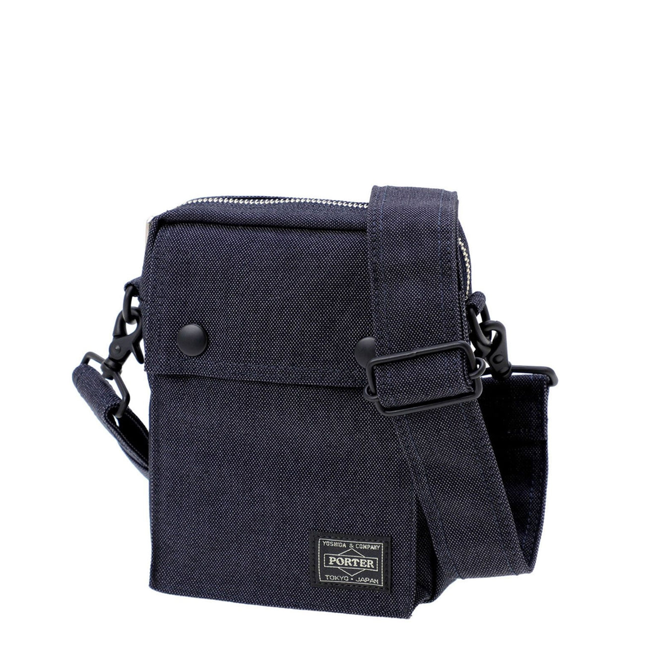 Porter-Yoshida and Co Smoky Vertical Shoulder Bag Navy - Parasol Store