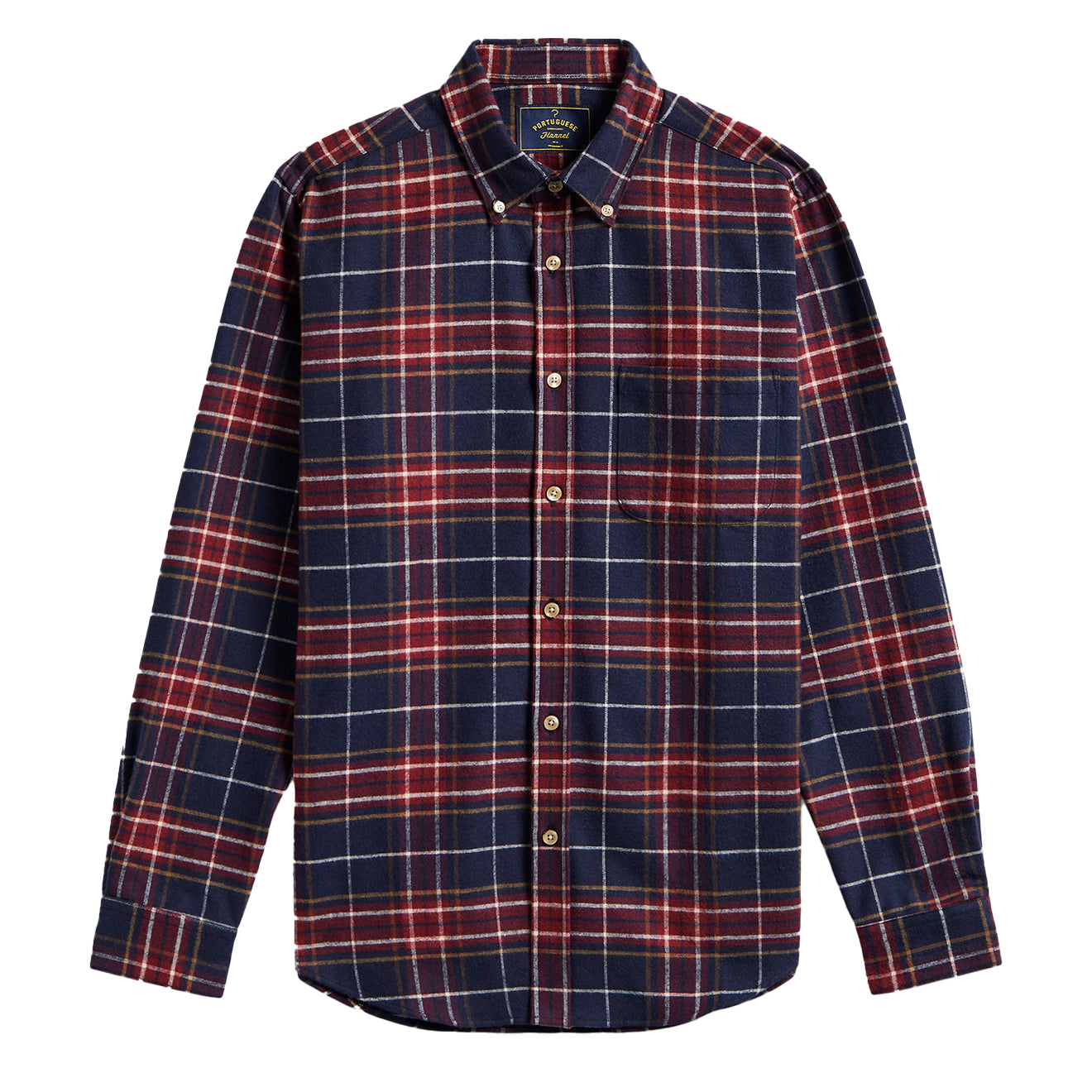 Portuguese Flannel Station Shirt Blue / Red - Parasol Store