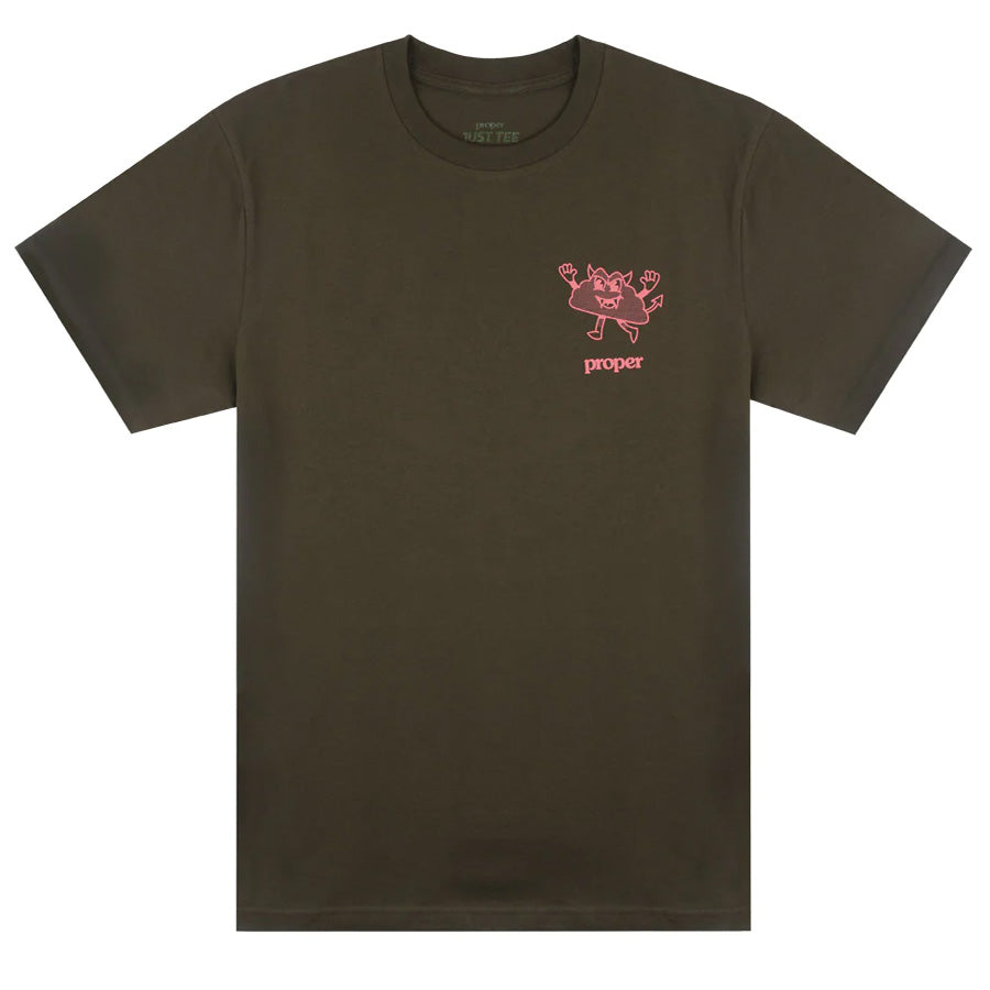 Proper Pizza T-Shirt - Military Green Proper