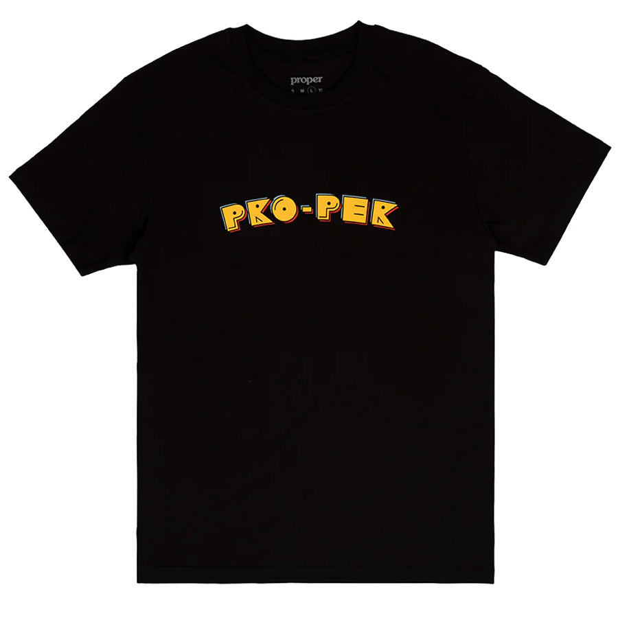 Proper Puck T Shirt - Black Proper