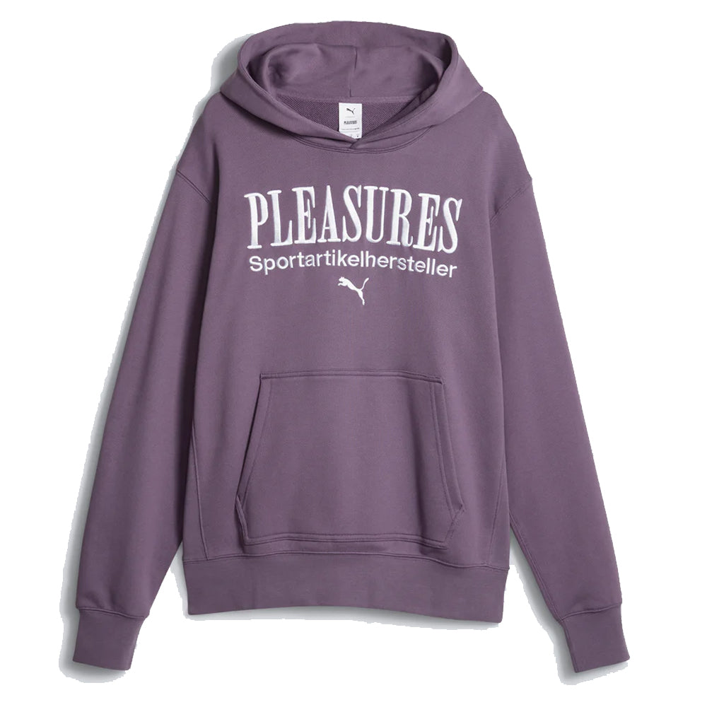 Puma Puma X Pleasures Womens Graphic Hoodie Purple Charcoal Puma