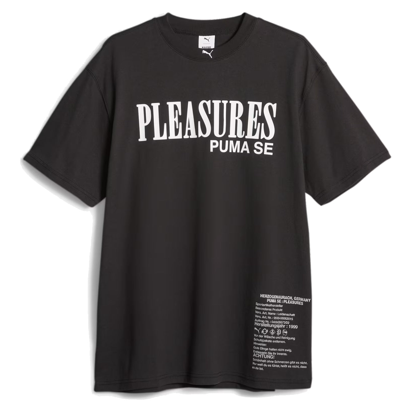 Puma Puma X Pleasures Typo Tee Puma Black Puma