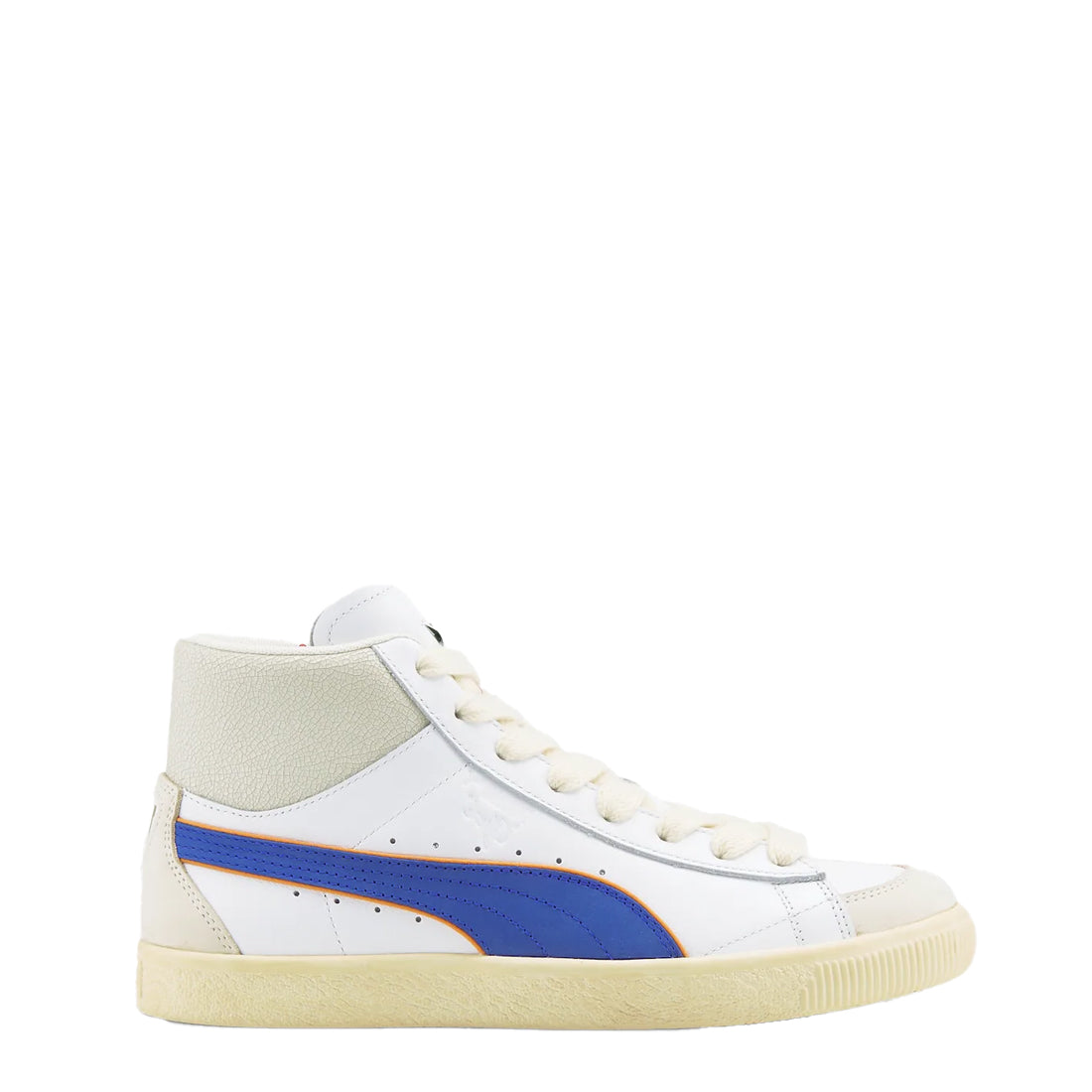 Puma Womens Clyde Mid Bball Rhuigi Trainer Puma White / Royal Sapphire Puma