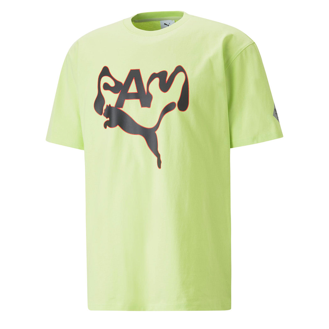 Puma x P.A.M Womens Graphic T-Shirt Green Lily Puma